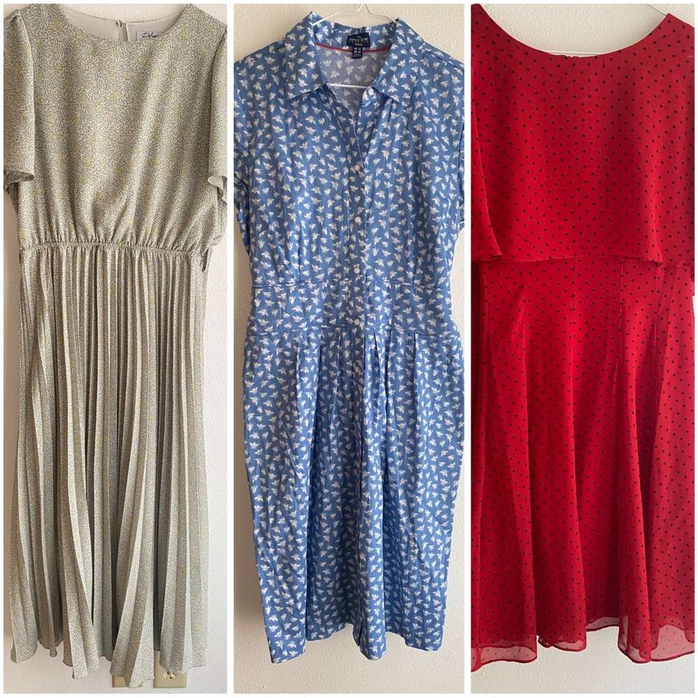 Lot of 3 dresses size M 10 Danny & Nicole, Polagram, Savile Row Company